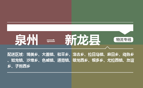 深圳至新龙县物流专线 深圳至新龙县物流公司